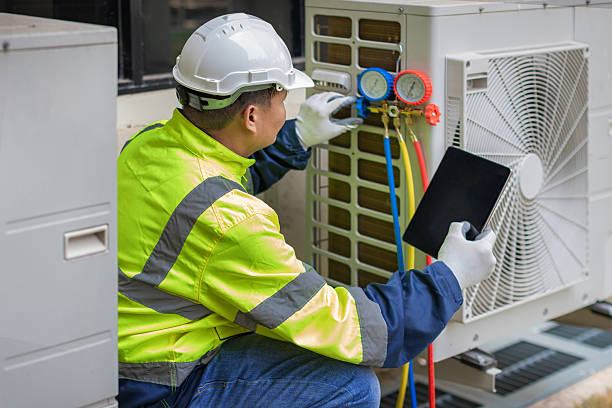 Professional Ductwork Repair technician working in Stanley, WI